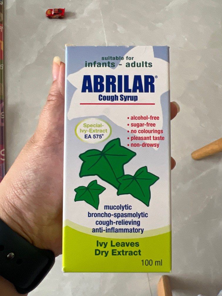 BN Abrilar Cough Syrup 100ml, Health & Nutrition, Health Supplements