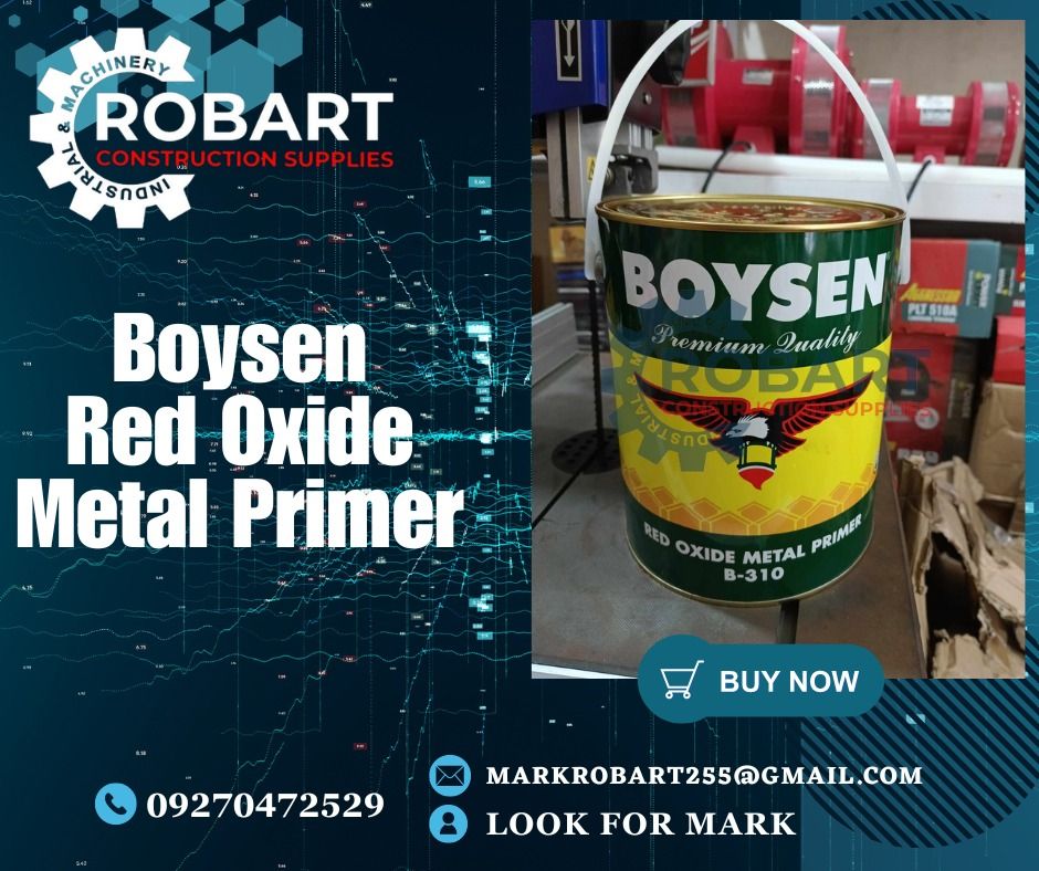 Boysen Red Oxide Metal Primer, Commercial & Industrial, Construction