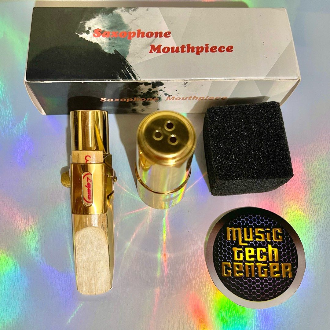 Brand New Metal Alto Saxophone Mouthpiece With Ligature, Reed, Mouthpiece Patch, Metal Cap Brand