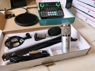Branded KIRIN Condenser Microphone with Authentic V9 Soundcard