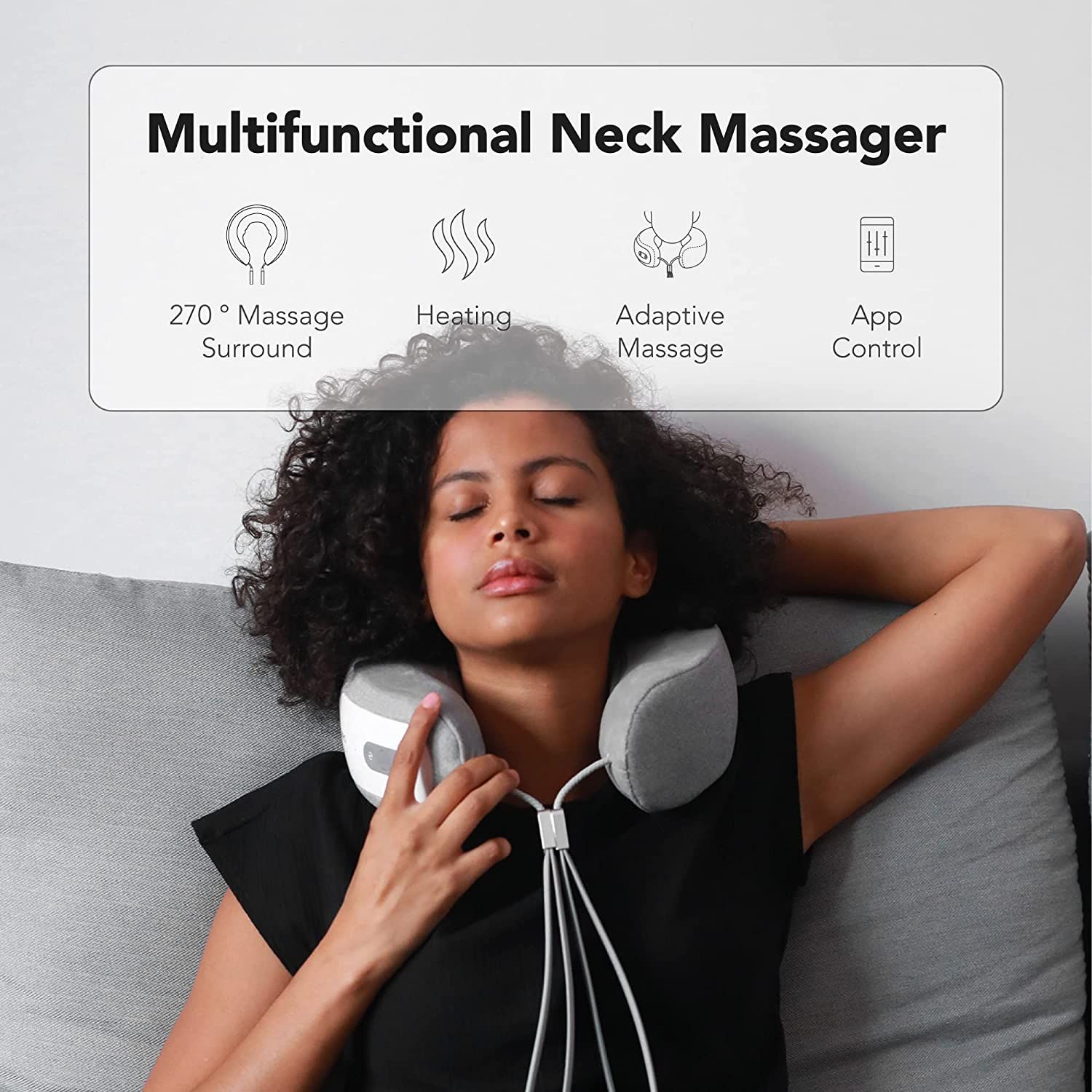  Nekteck Cordless Neck and Back Massager for Pain