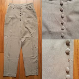 Brown High Waist Pants / Trousers // Celana Wanita