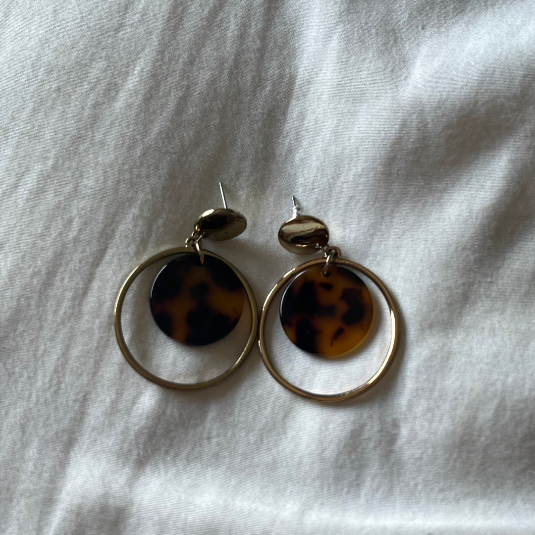 Topshop tortoiseshell earrings best sale