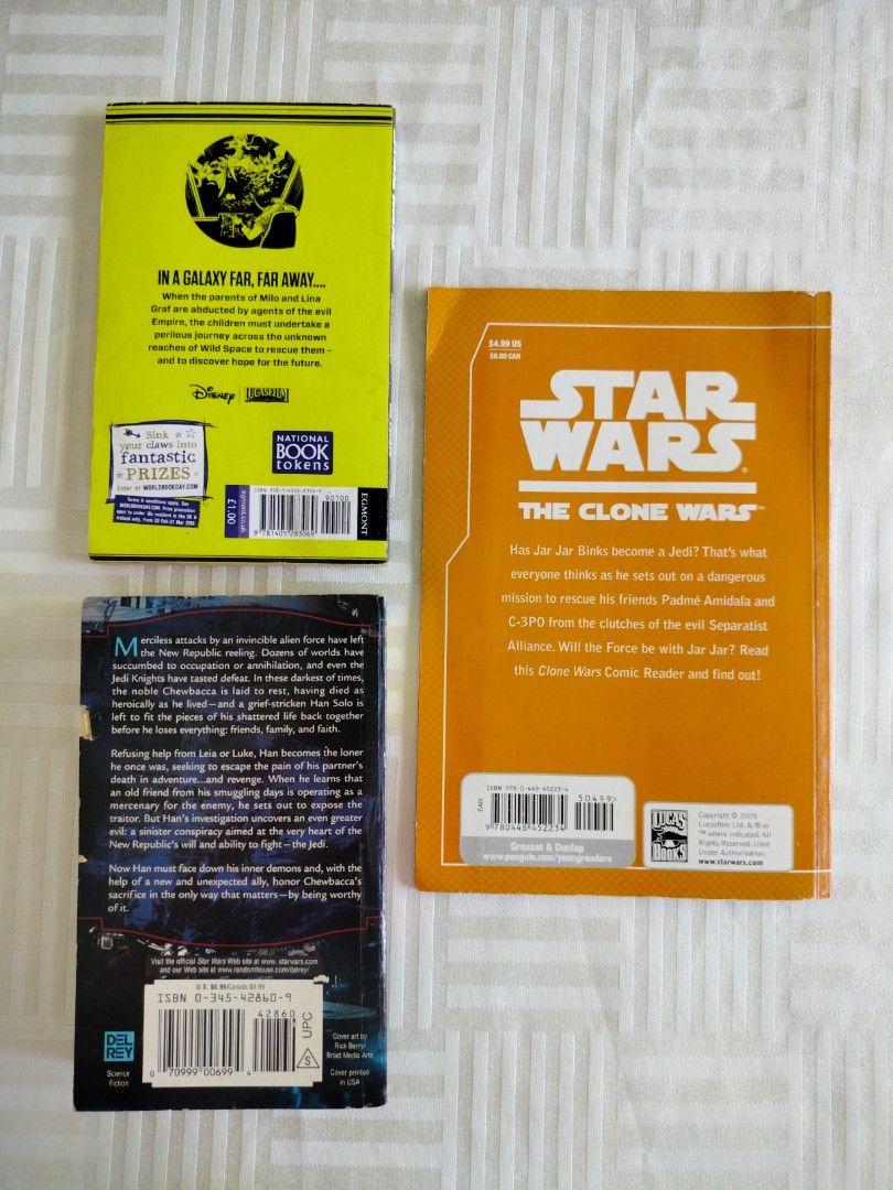 Star Wars books (Category: Comics & Manga) located in Mandaue City. Submitted by ohmygaragecebu (Listing ID 1239021314, Image 2). Description: AVAILABLE * Star Wars The Clone Wars: Jar Jar's Big Day (full color comics) Php100 * Star Wars Adventures in Wild Space: The Escape Php100 SOLD * Star Wars Agents of Chaos: Hero's Trial.