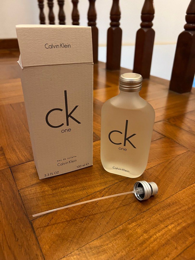  Calvin Klein CK One Unisex Eau De Toilette, 3.3 fl oz