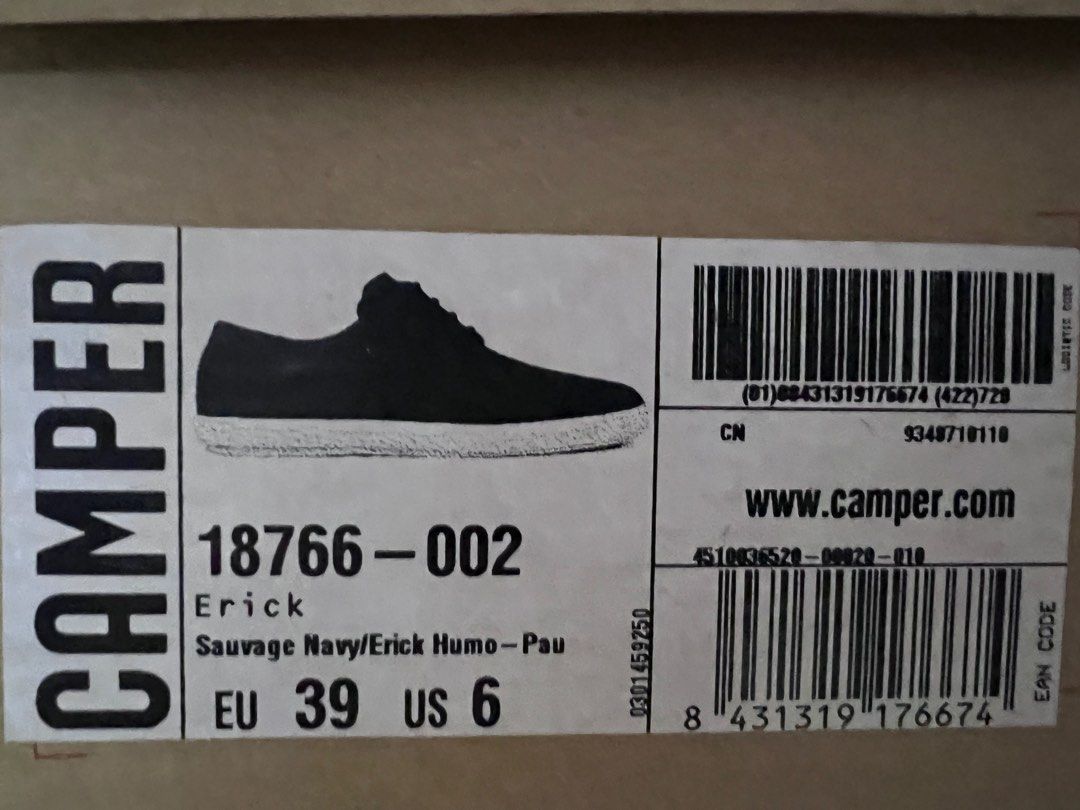 Camper shoes sizing deals