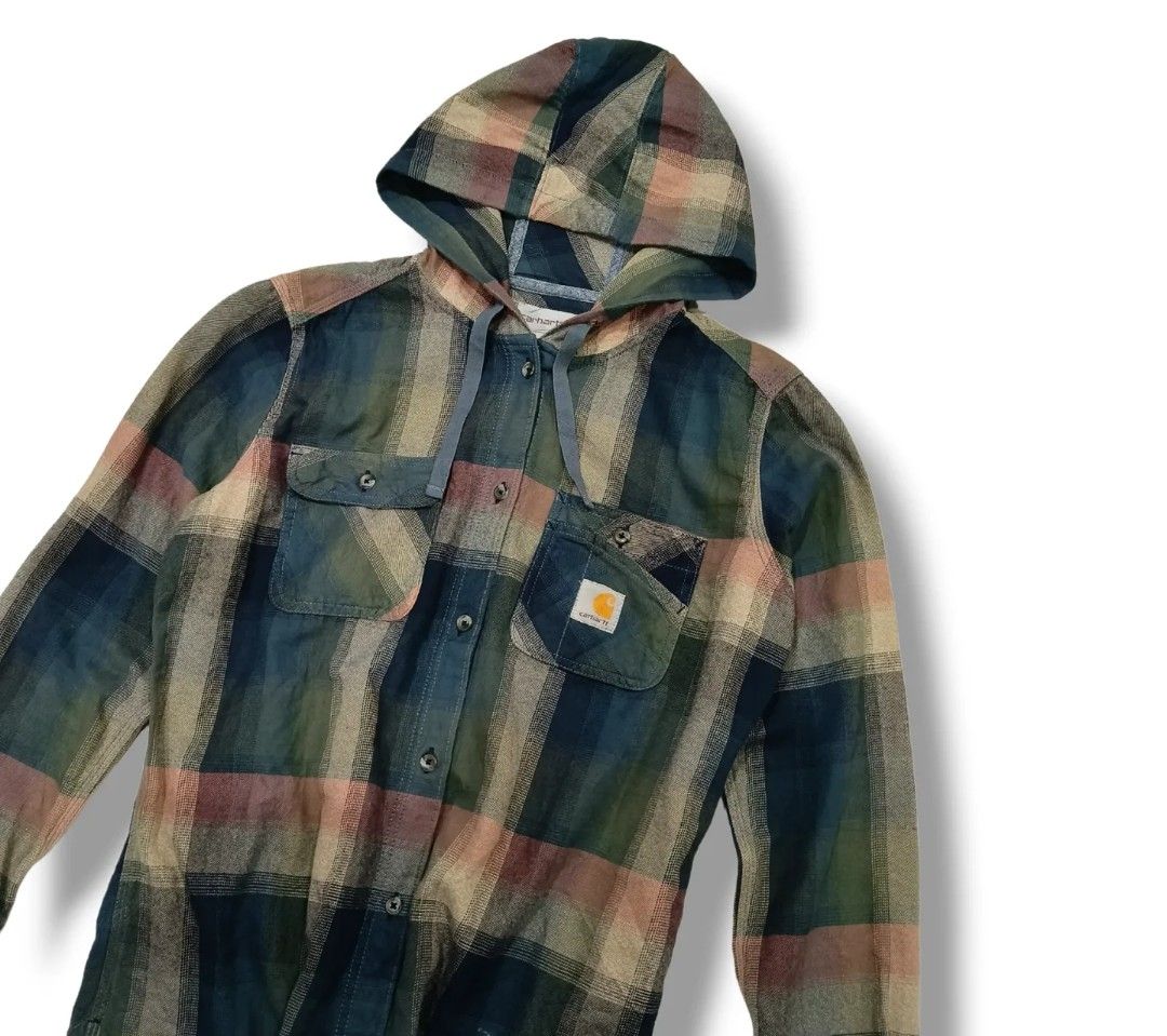 Carhartt women's beartooth discount hooded flannel shirt