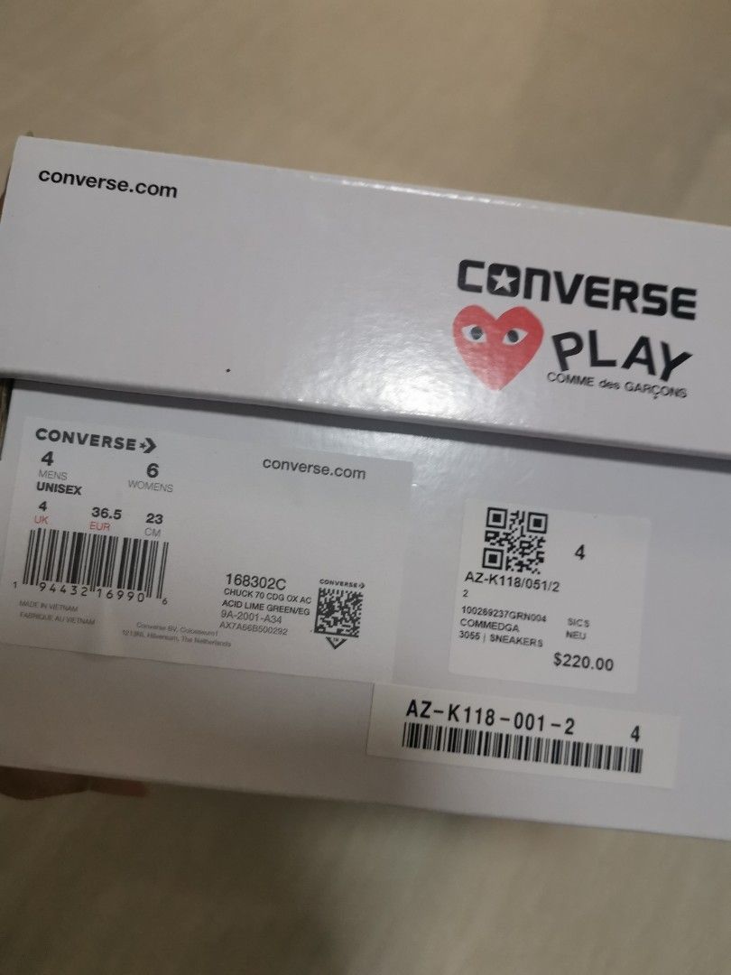 CDG Converse Shoes Women s Fashion Footwear Sneakers on Carousell