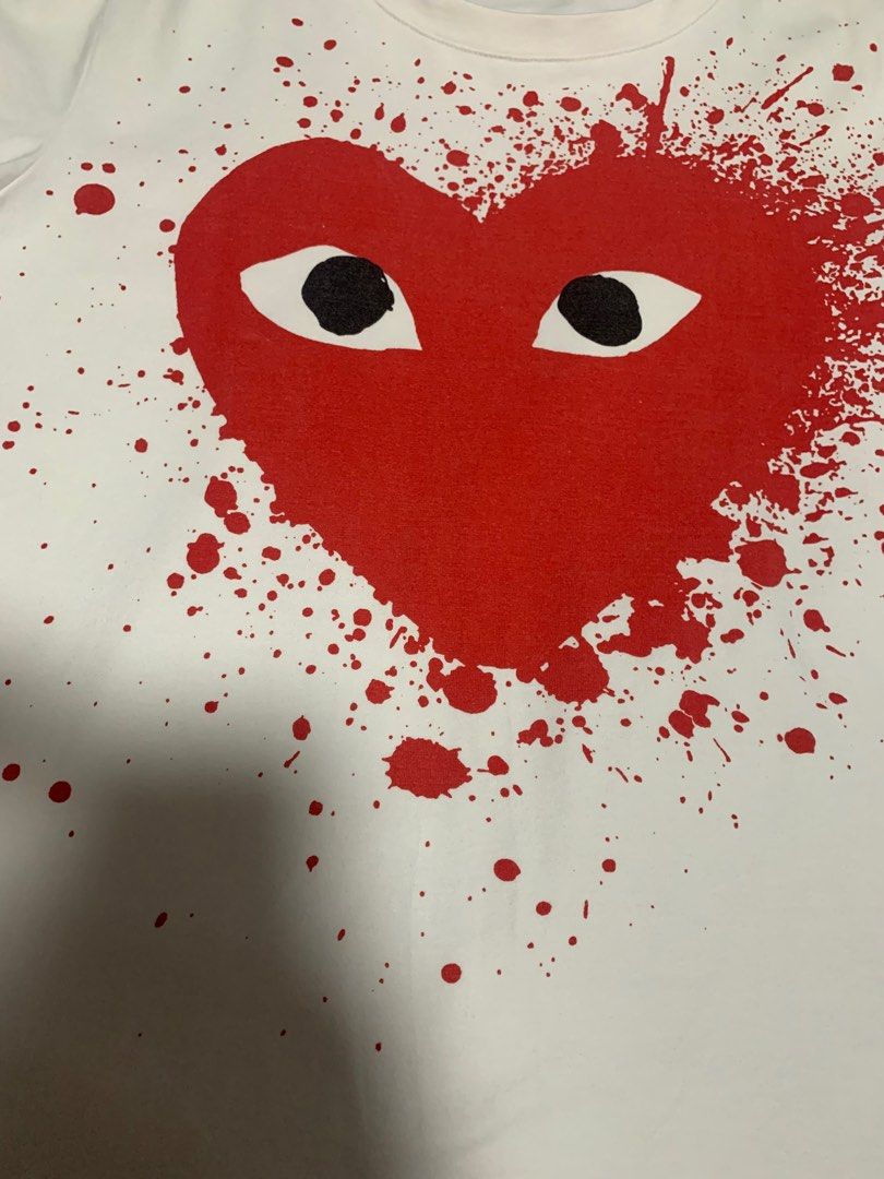 Cdg splatter hot sale tee