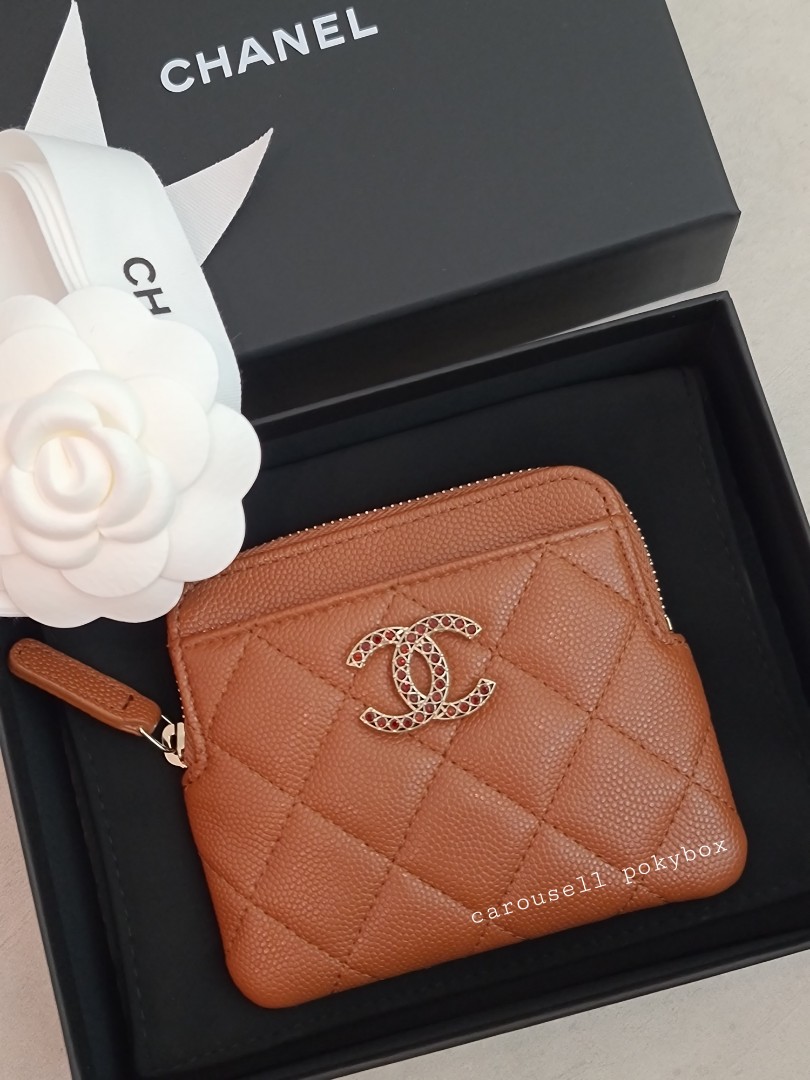 sold❤️CHANEL 23A Zipped Cardholder/Purse/Card Holder/Wallet Mini( not  23B/23K), Luxury, Bags & Wallets on Carousell