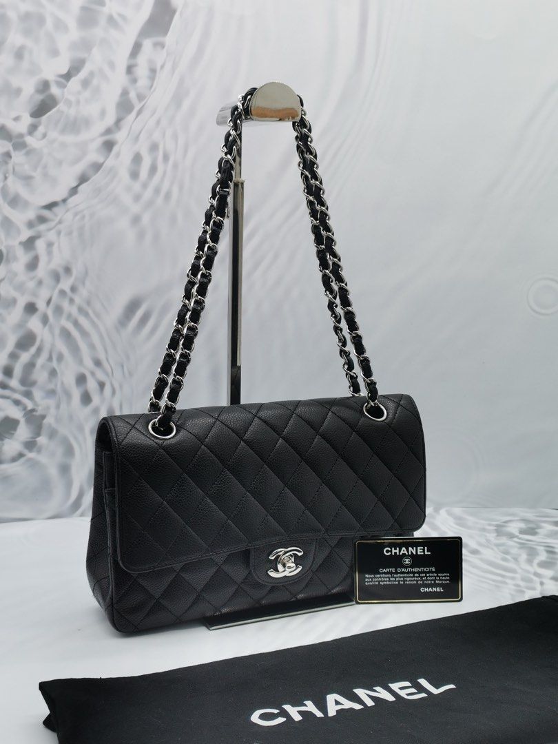 Classic medium shop double flap bag