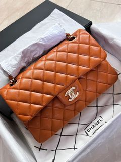 Timeless Chanel Mini Square Vintage Caramel Leather ref.610839