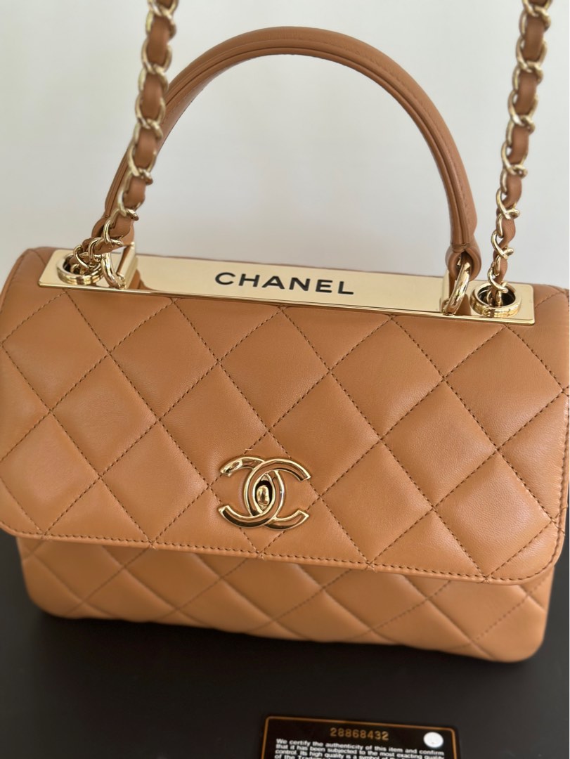 Chanel Trendy CC in camel colour