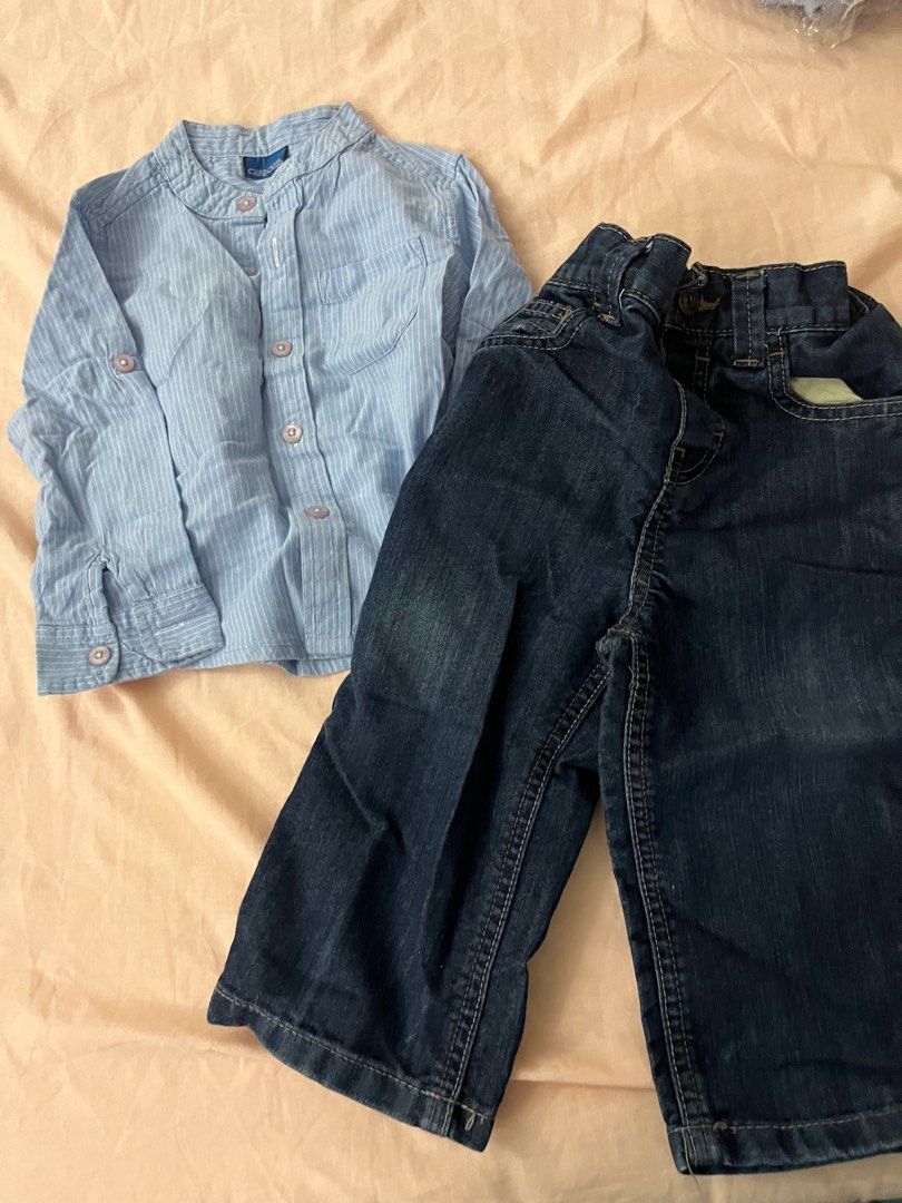 Cherokee Baby Boy Jeans and Shirts 12 18m Babies Kids Babies