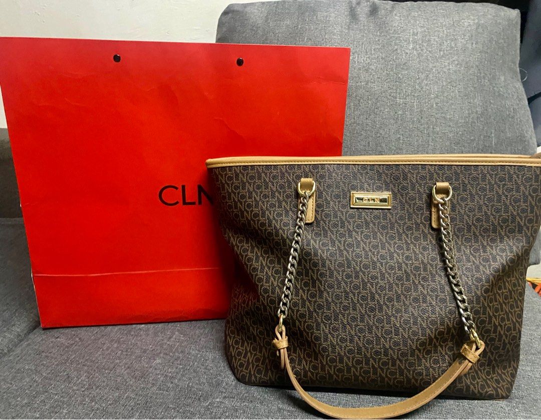 CLN Charleigh Tote Bag - Brown, Luxury, Bags & Wallets on Carousell