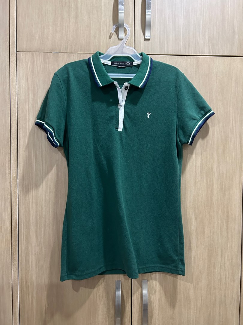 COLLEZIONE GREEN POLO SHIRT, Women's Fashion, Tops, Shirts on Carousell