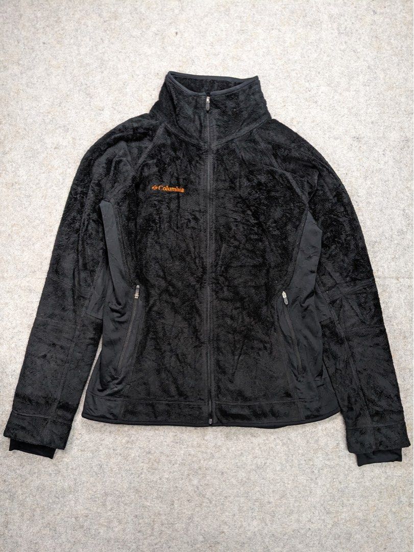 COLUMBIA Interchange Pearl Plush Soft Osito Fleece Jet Black Jacket Full Zip Thermal Size Medium Women s Fashion Coats Jackets and Outerwear on Carousell