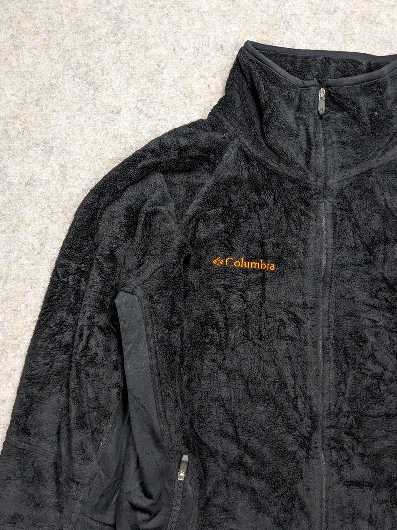 COLUMBIA Interchange Pearl Plush Soft Osito Fleece Jet Black Jacket Full Zip Thermal Size Medium Women s Fashion Coats Jackets and Outerwear on Carousell