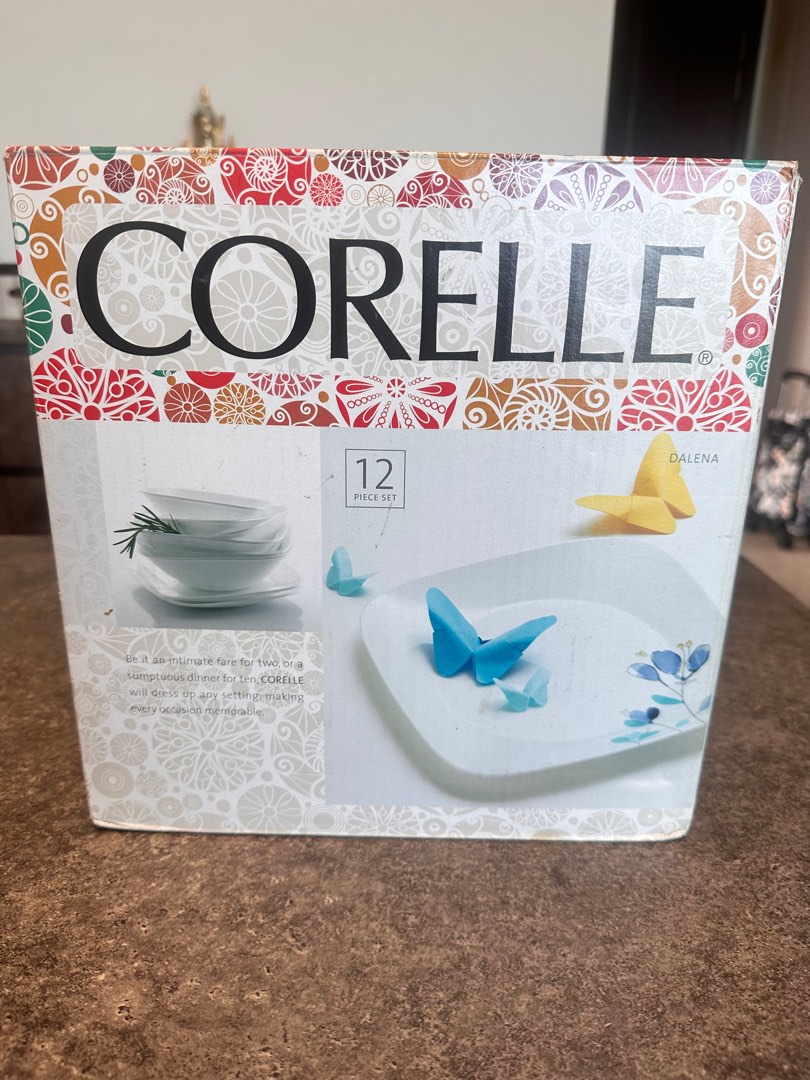 Corelle 12 Piece Dinner Set, Furniture & Home Living, Kitchenware