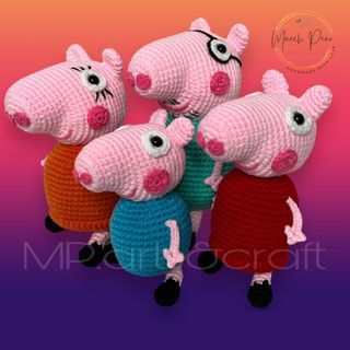 Crochet Peppa Pig & Family