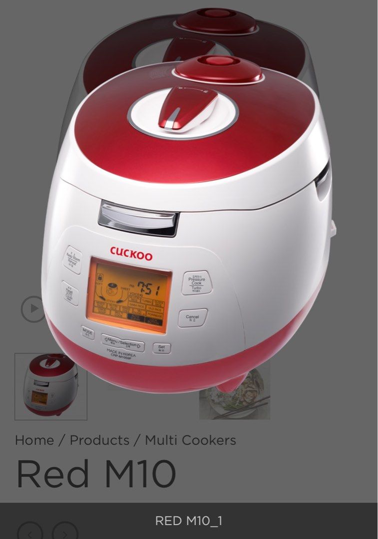 Cuckoo multi sales cooker m10