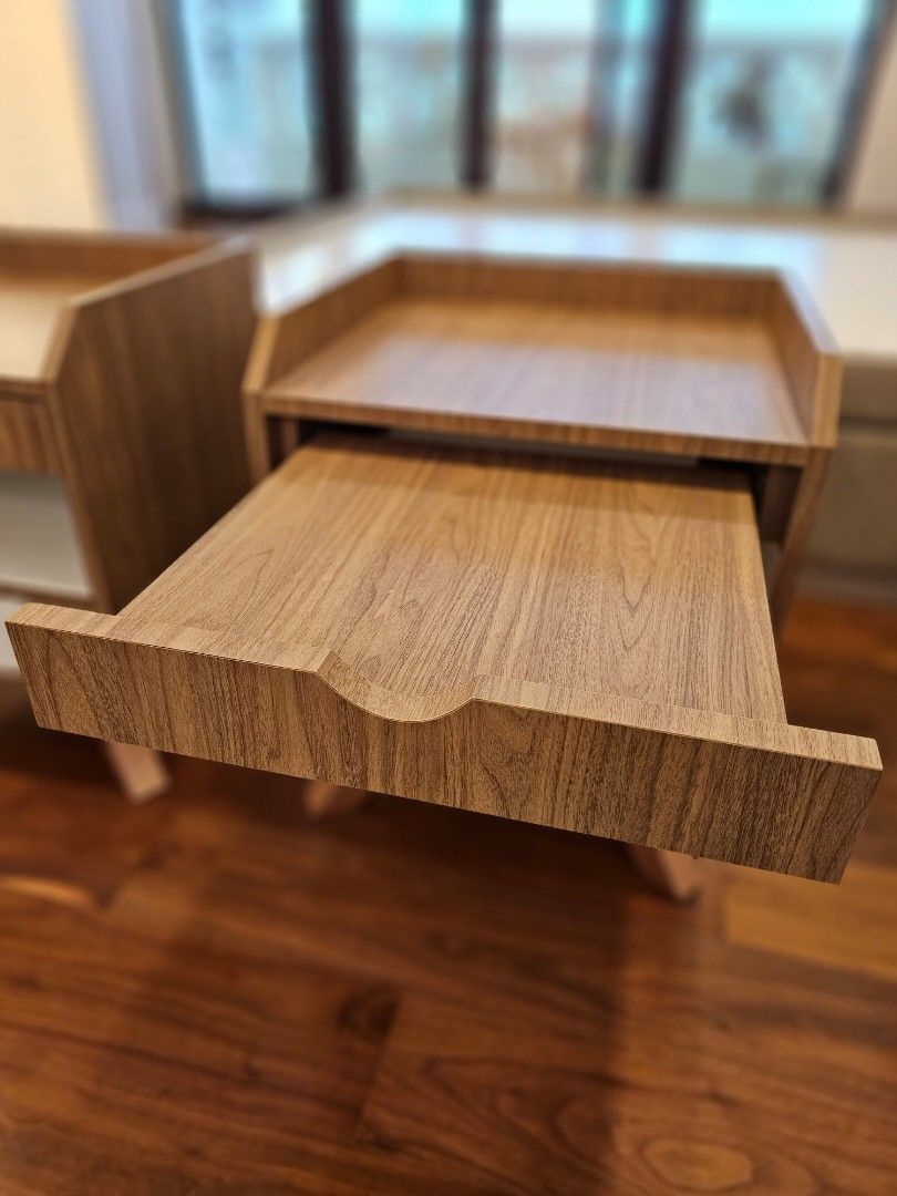 Custommade Bedside Tables x 2, Furniture & Home Living, Furniture