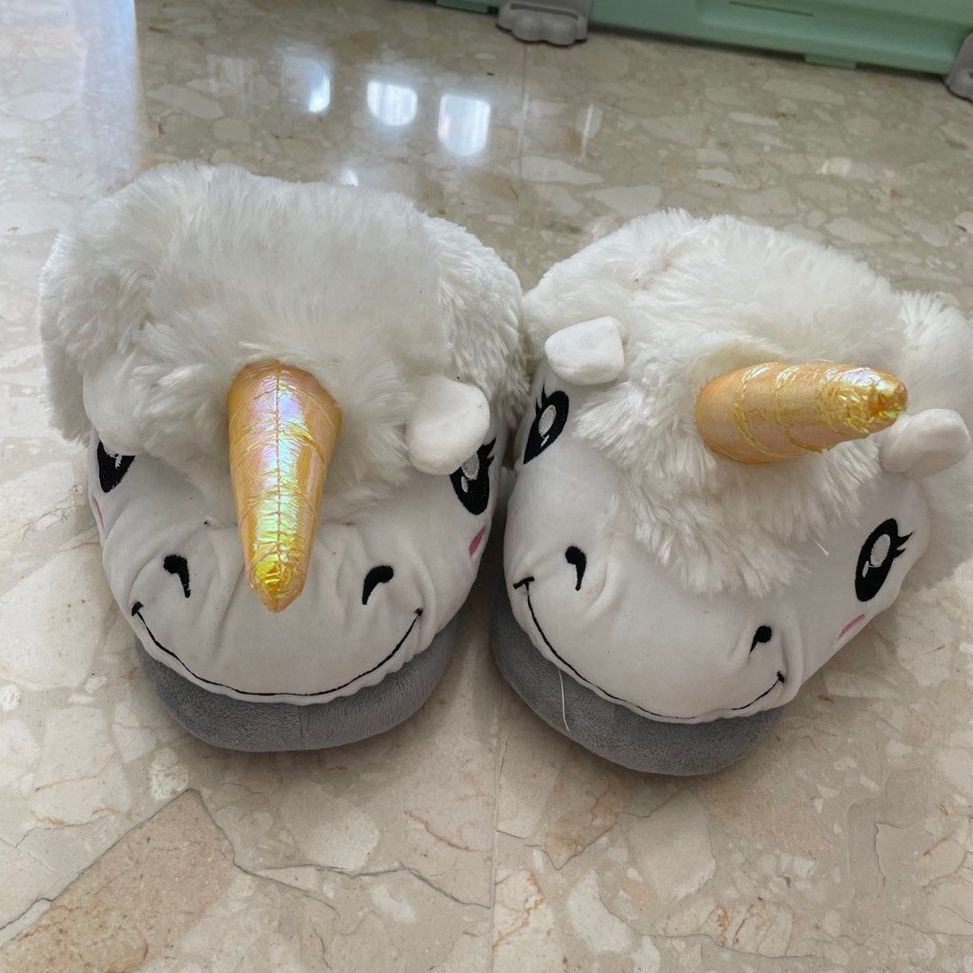 Cute unicorn slippers hot sale