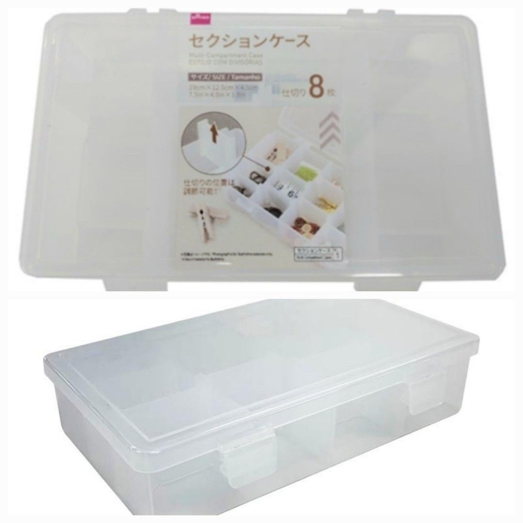 DAISO Plastic Storage Boxes / Organiser for Jewelry / Accessories