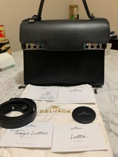 Pre-order] DELVAUX Tempete MM (Black / Silver), Luxury, Bags & Wallets on  Carousell