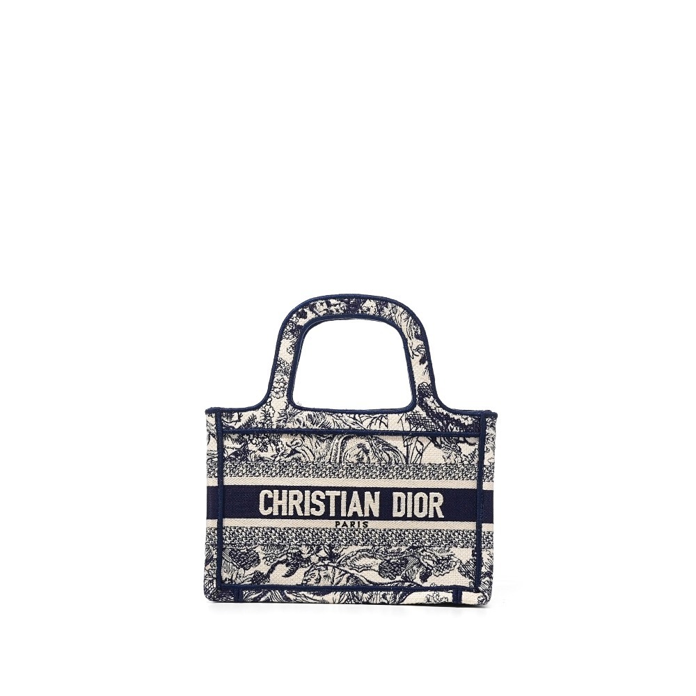 Dior Mini Canvas Book Tote on Carousell