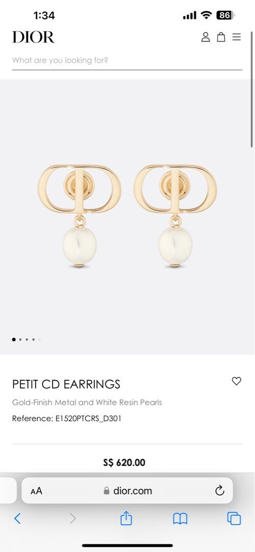 Cd cheap earrings dior