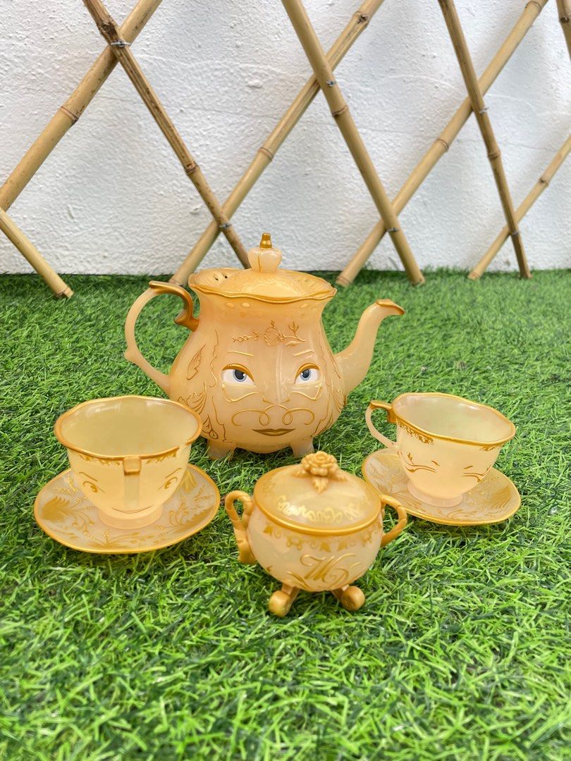 Disney beauty and the beast tea set, Hobbies & Toys, Toys & Games on Carousell