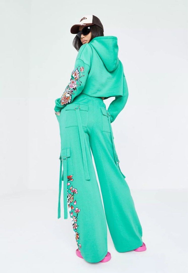 Missguided teal sales joggers