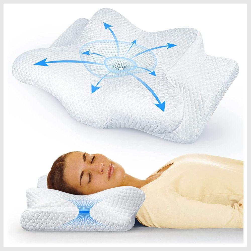 Cervical Pillow for Neck Pain Relief, Odorless Neck Pillows for