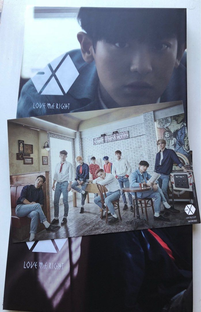 EXO LOVE ME RIGHT 日版專輯明信片, 興趣及遊戲, 收藏品及紀念品, 韓流