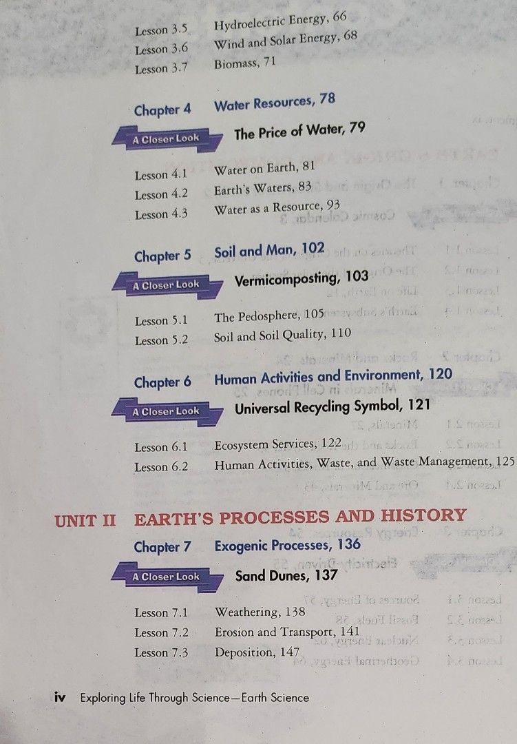 Exploring Life Through Science Series - Earth Science (Phoenix) (Category: Textbooks) located in Manila. Submitted by greyc06 (Listing ID 1239024980, Image 3). Description: Exploring Life Through Science Series - Earth Science (Phoenix) ✅️ With plastic cover ✅️ Some pages highlighted using highlighter ✅️ Minimal answers.
