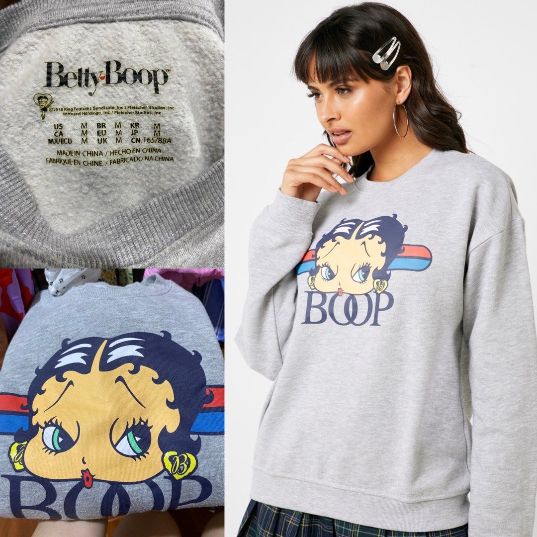 F21 Betty Boop Sweat Shirt Women s Fashion Coats Jackets and