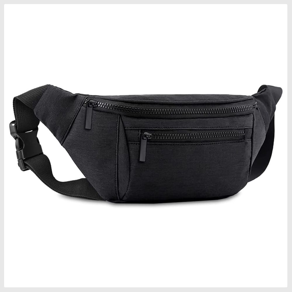 Mens black fanny store pack
