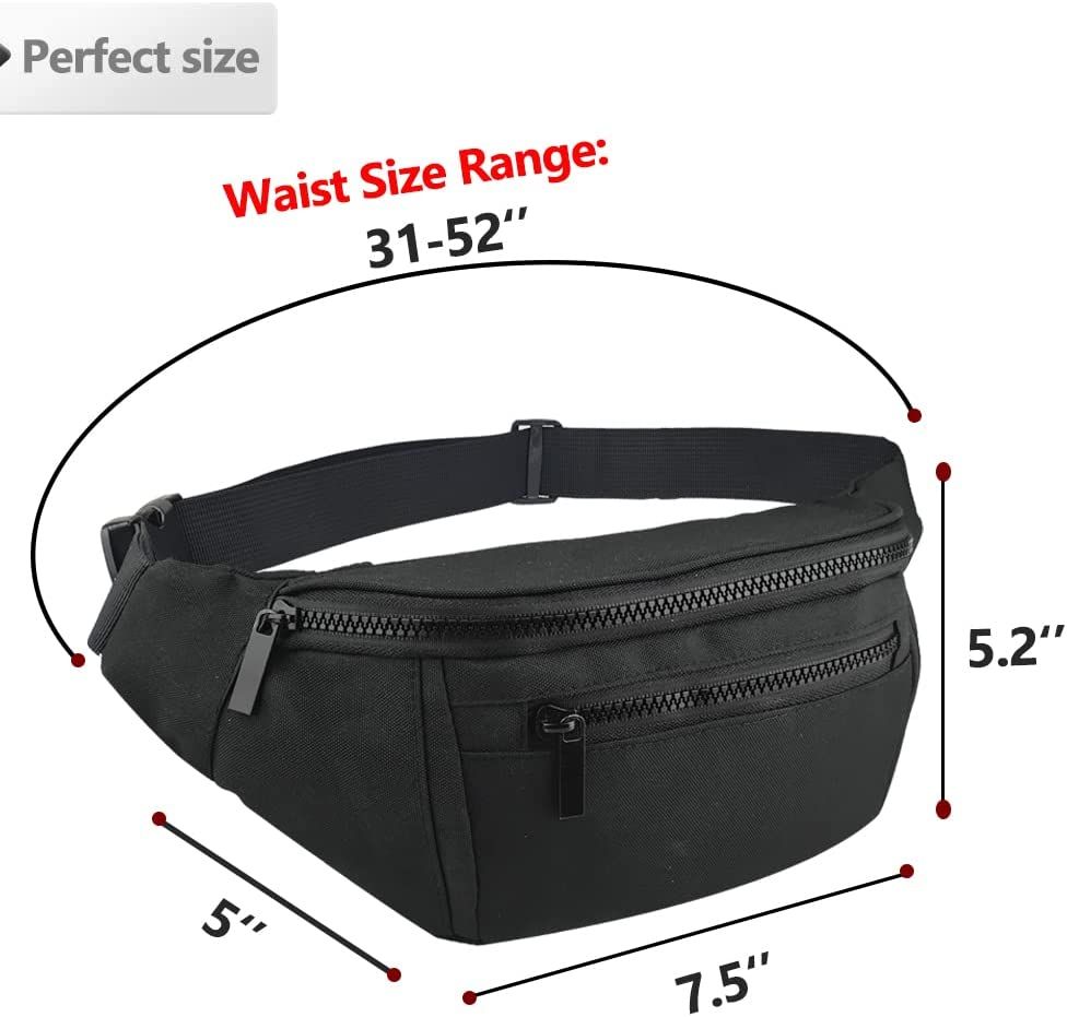 Waist bag size sale