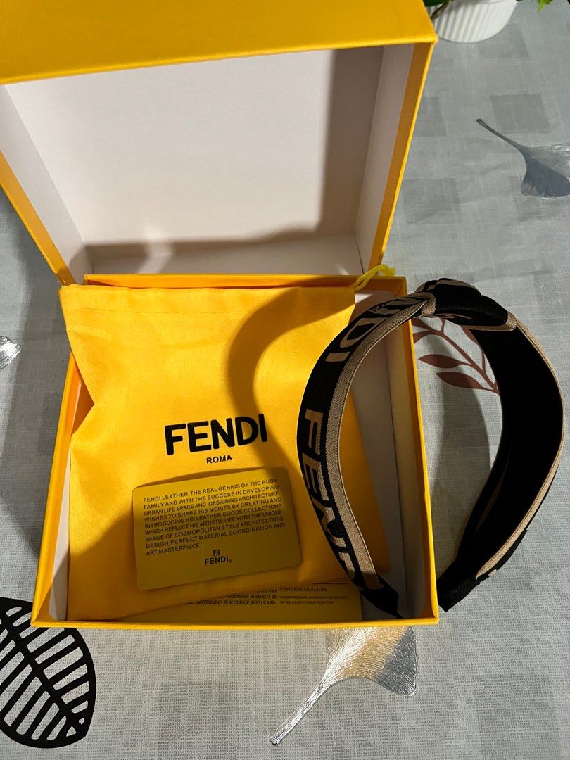 Fendi yellow headband clearance