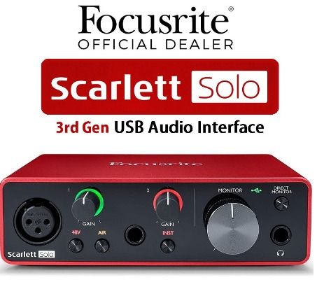 Focusrite Scarlett Solo 3rd Gen USB Audio Interface — High