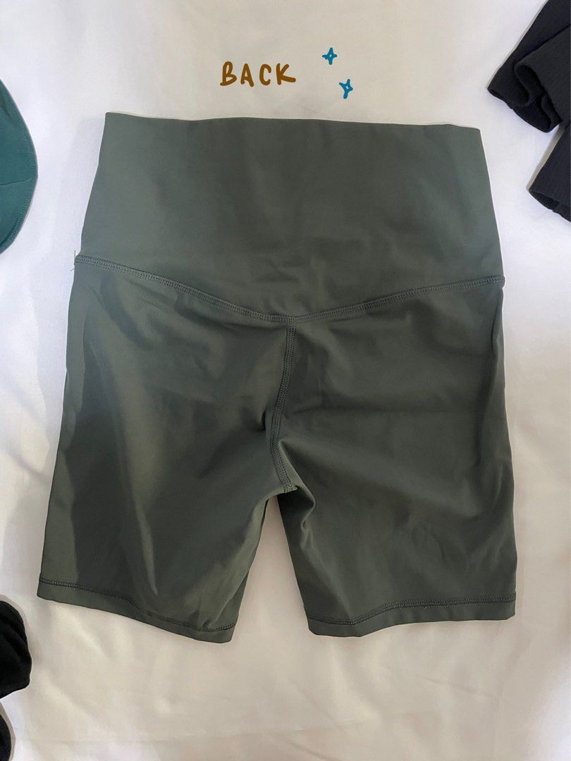 Forest Green Bike Shorts, Women's Fashion, Activewear on Carousell