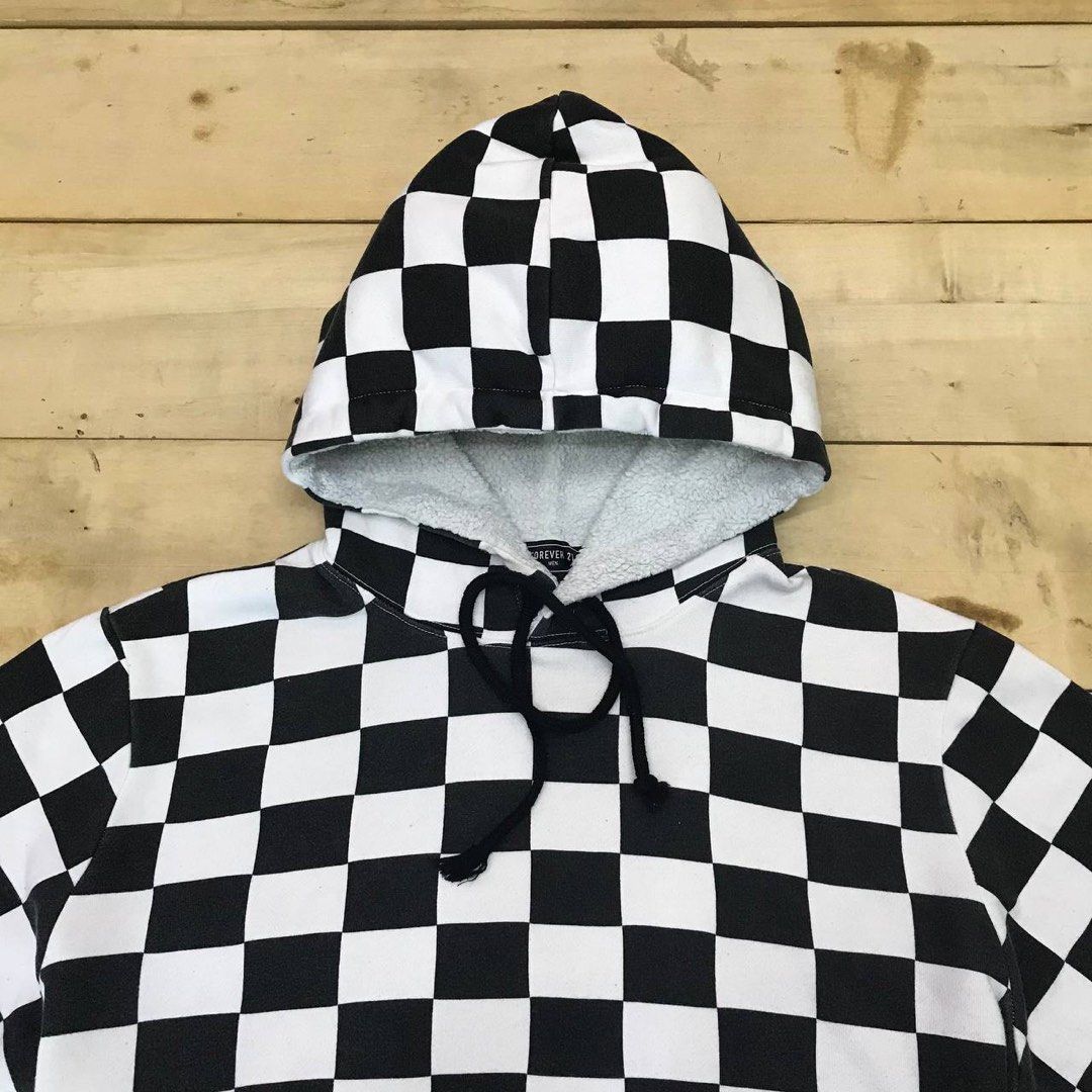 Forever 21 checkered hoodie new arrivals