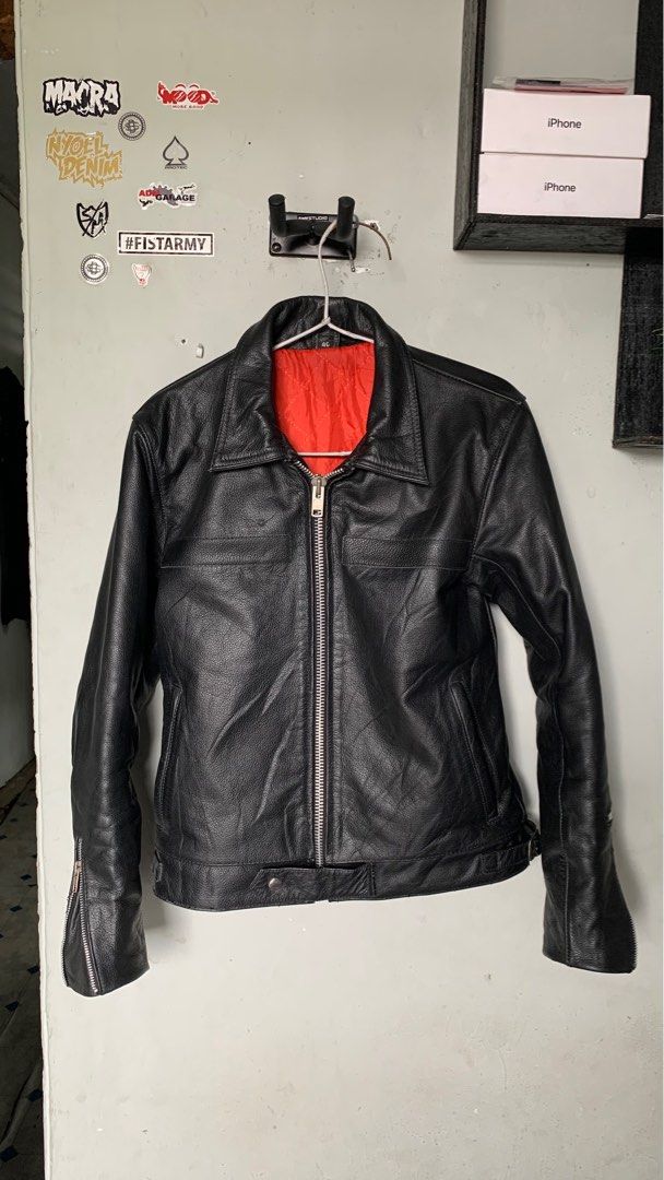 Freedom leather jacket on Carousell
