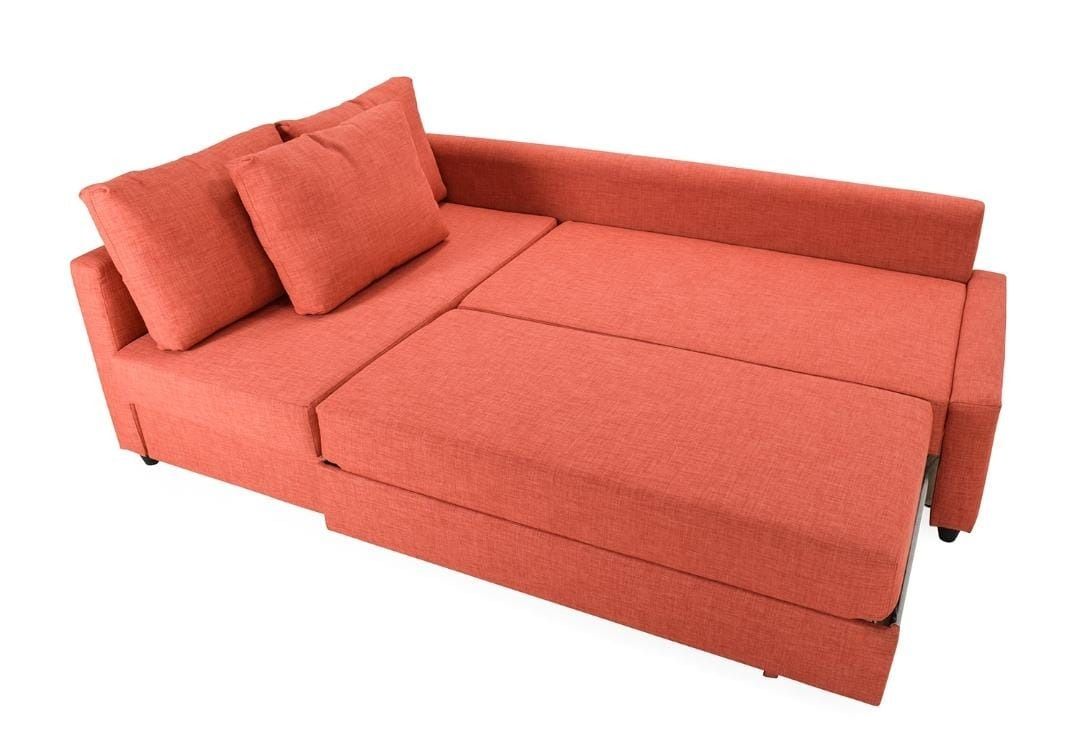 FRIHETEN IKEA SOFA BED ORANGE, Furniture & Home Living, Furniture