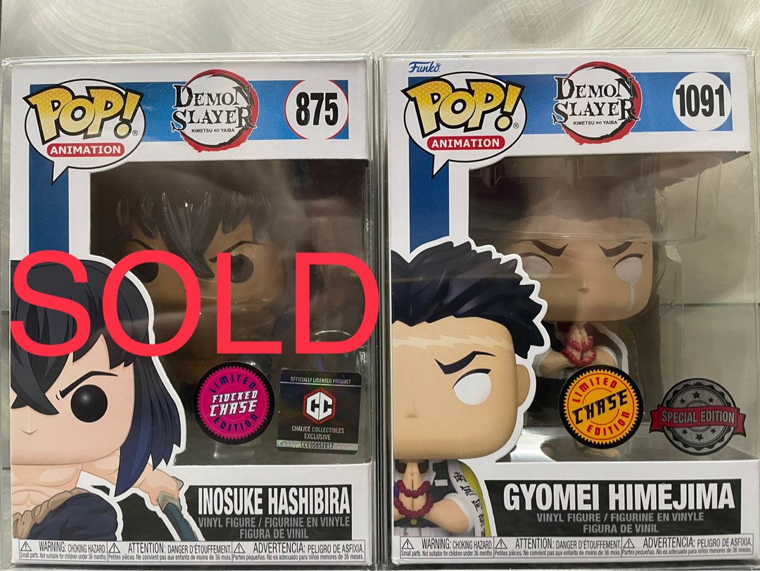 Funko Pop - 875 1091 - Demon Slayer - Inosuke Hashibira & Gyomei