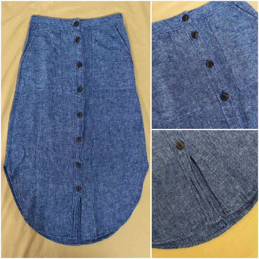 Gap button 2025 down skirt