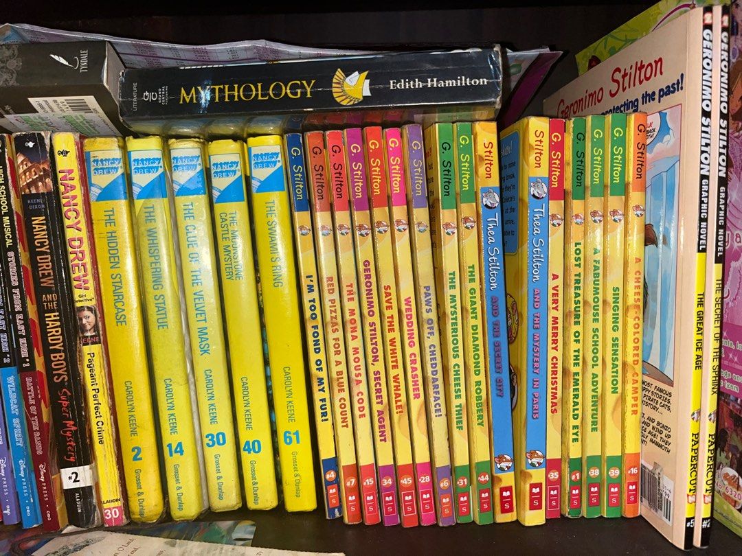 Geronimo Stilton and Nancy Drew (Category: Children's Books) located in Cebu City. Submitted by dianneslim (Listing ID 1239032979, Image 1). Description: Geronimo Stilton and Nancy Drew Books!! ✅ 2008-2010 Geronimo Stilton editions ❌ Nancy Drew books SOLD Php 80 each. 🫶🏼 Negotiable if you buy 2 or more pcs. .
