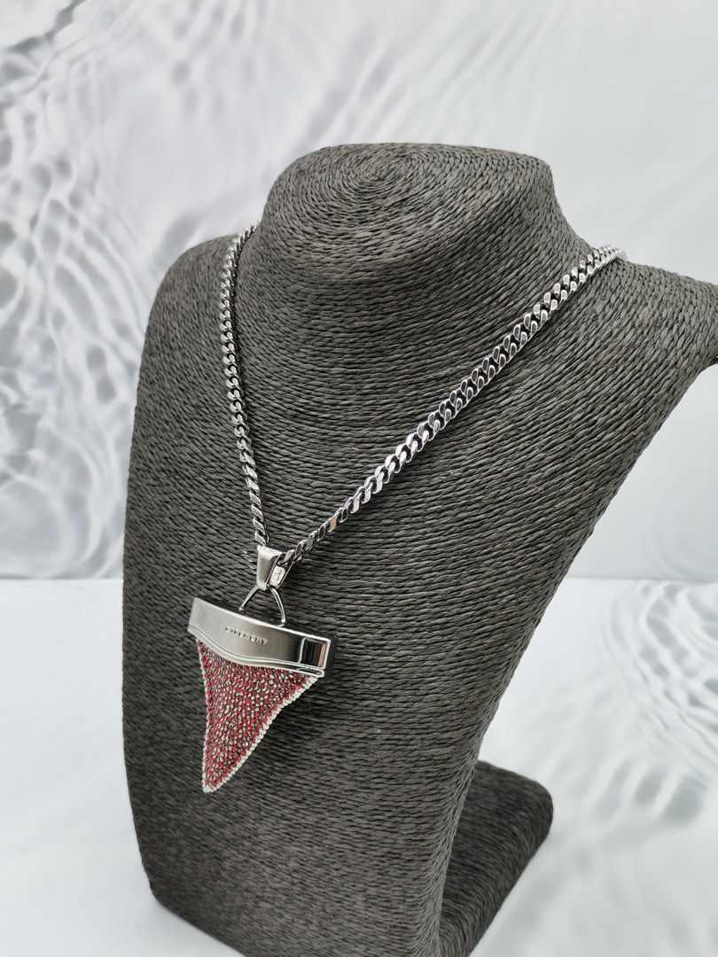 Givenchy Ruthenium  Palladium Medium Shark Tooth Pendant Necklace 販売代理店  TV・オーディオ・カメラ