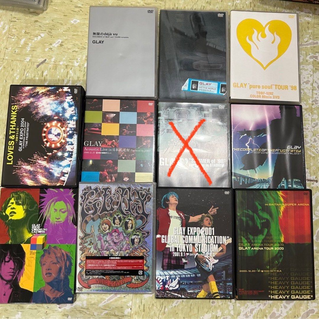 Glay dvd 日版, 興趣及遊戲, 音樂、樂器& 配件, 音樂與媒體- CD 及DVD